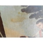 Сто годишна картина масло на платно без рамка - 3764